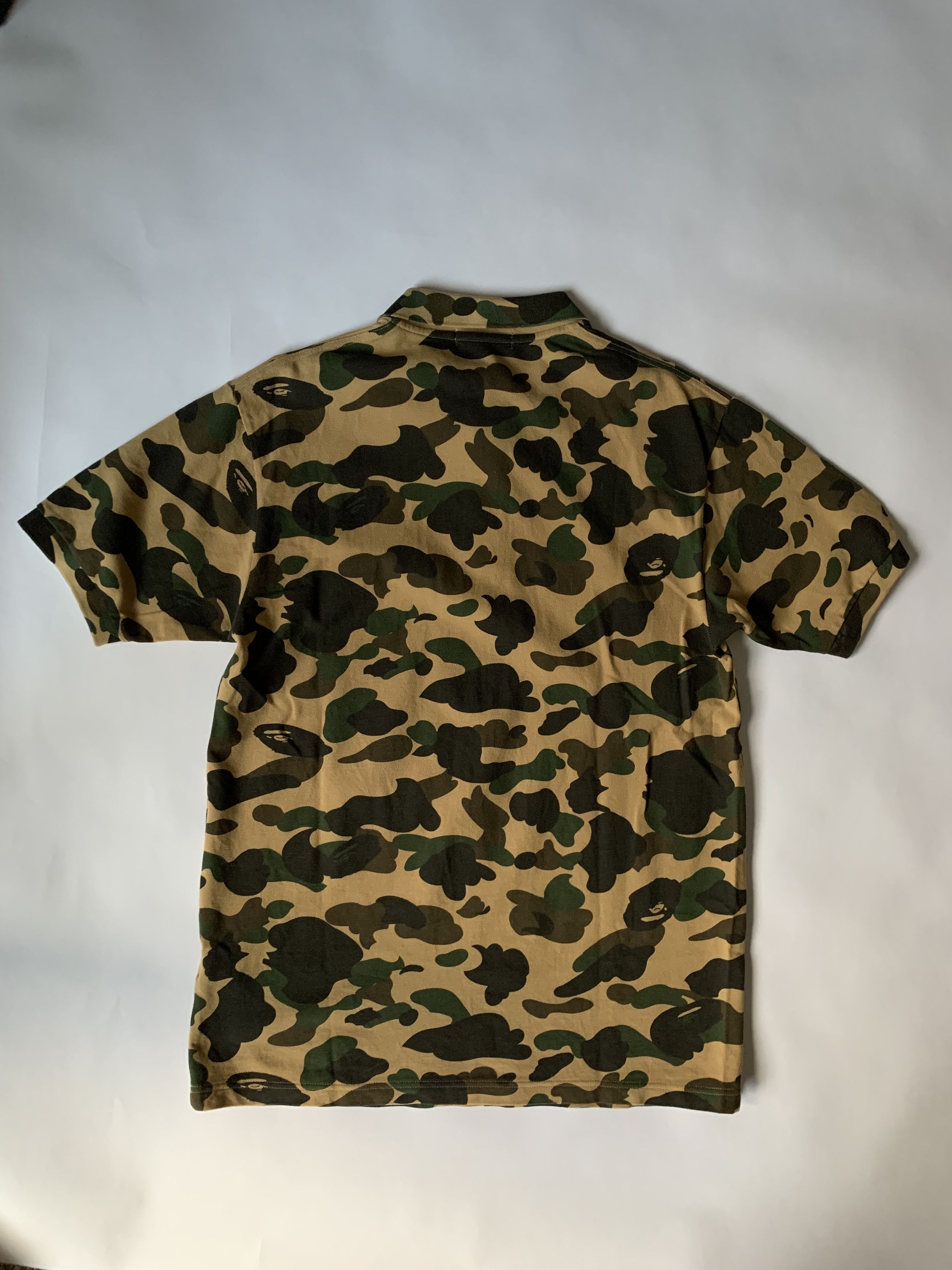 Bape SS09 First Camo Yellow Camo Polo | Grailed