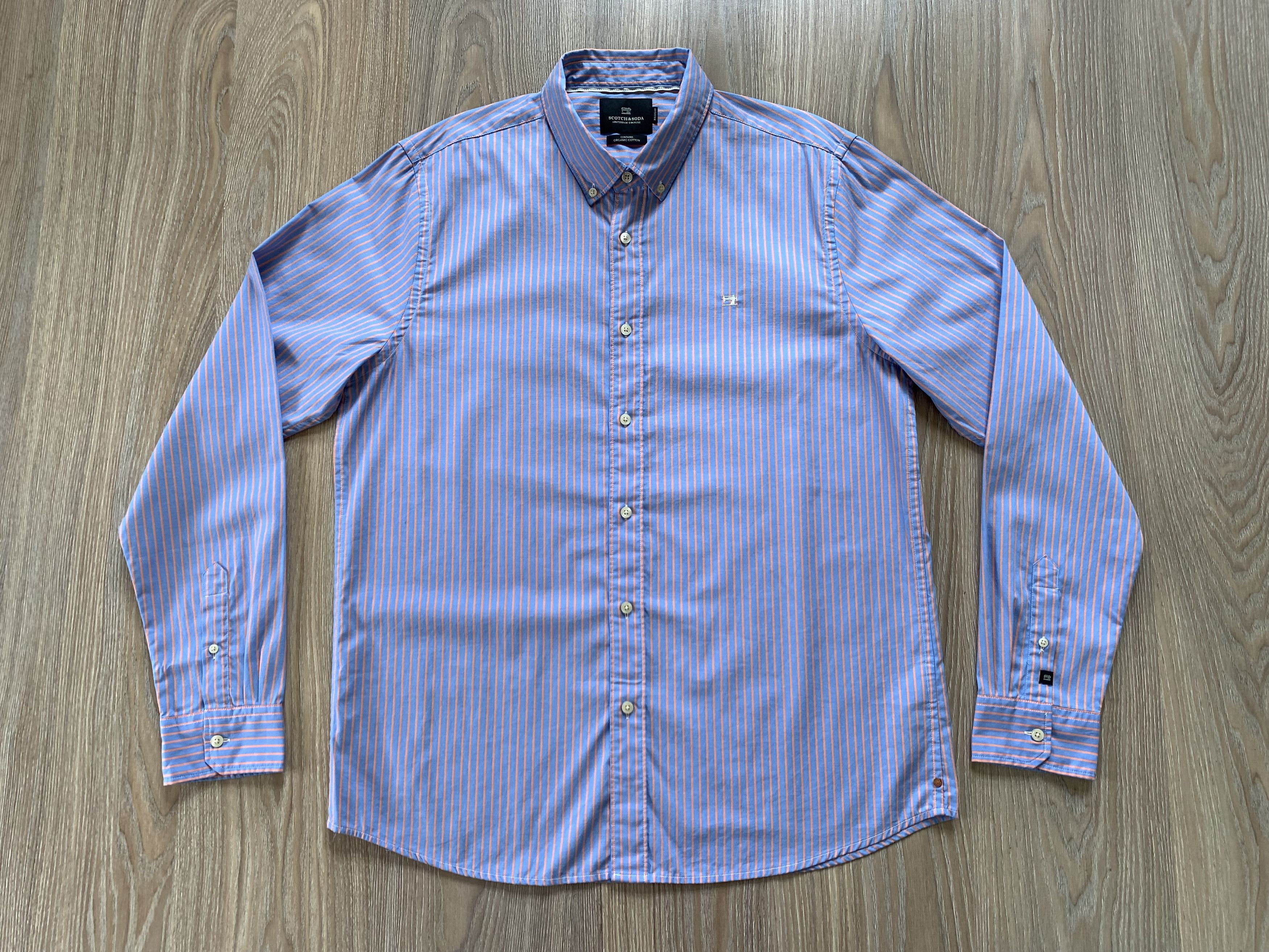 Designer × Scotch & Soda Scotch & Soda Stripe Cotton Long Sleeve Shirt Size US XXL / EU 58 / 5 - 2 Thumbnail