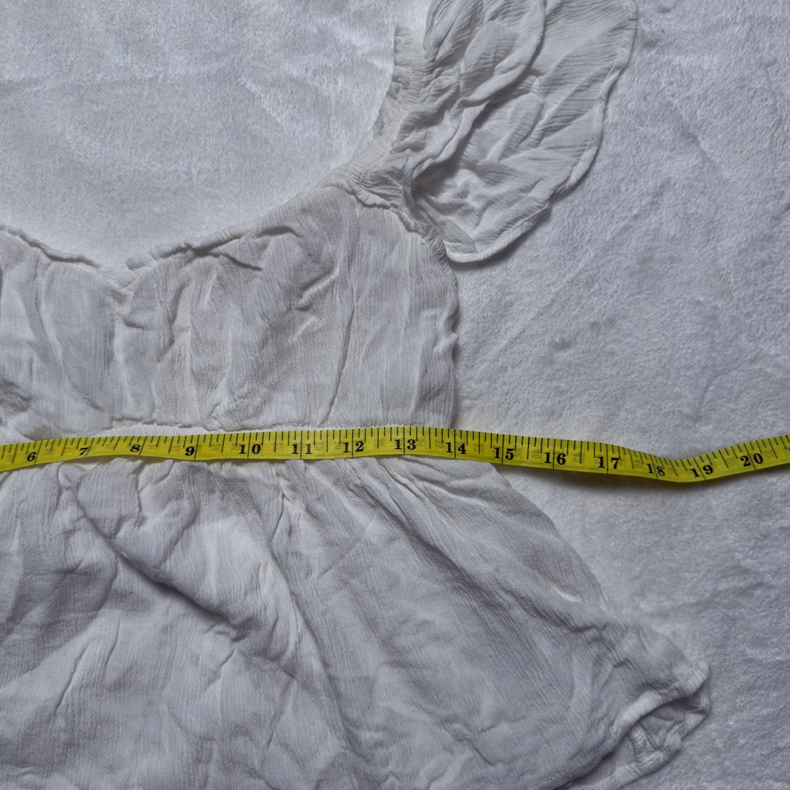 Other Hollister White Babydoll Peasant Top Size M / US 6-8 / IT 42-44 - 3 Thumbnail