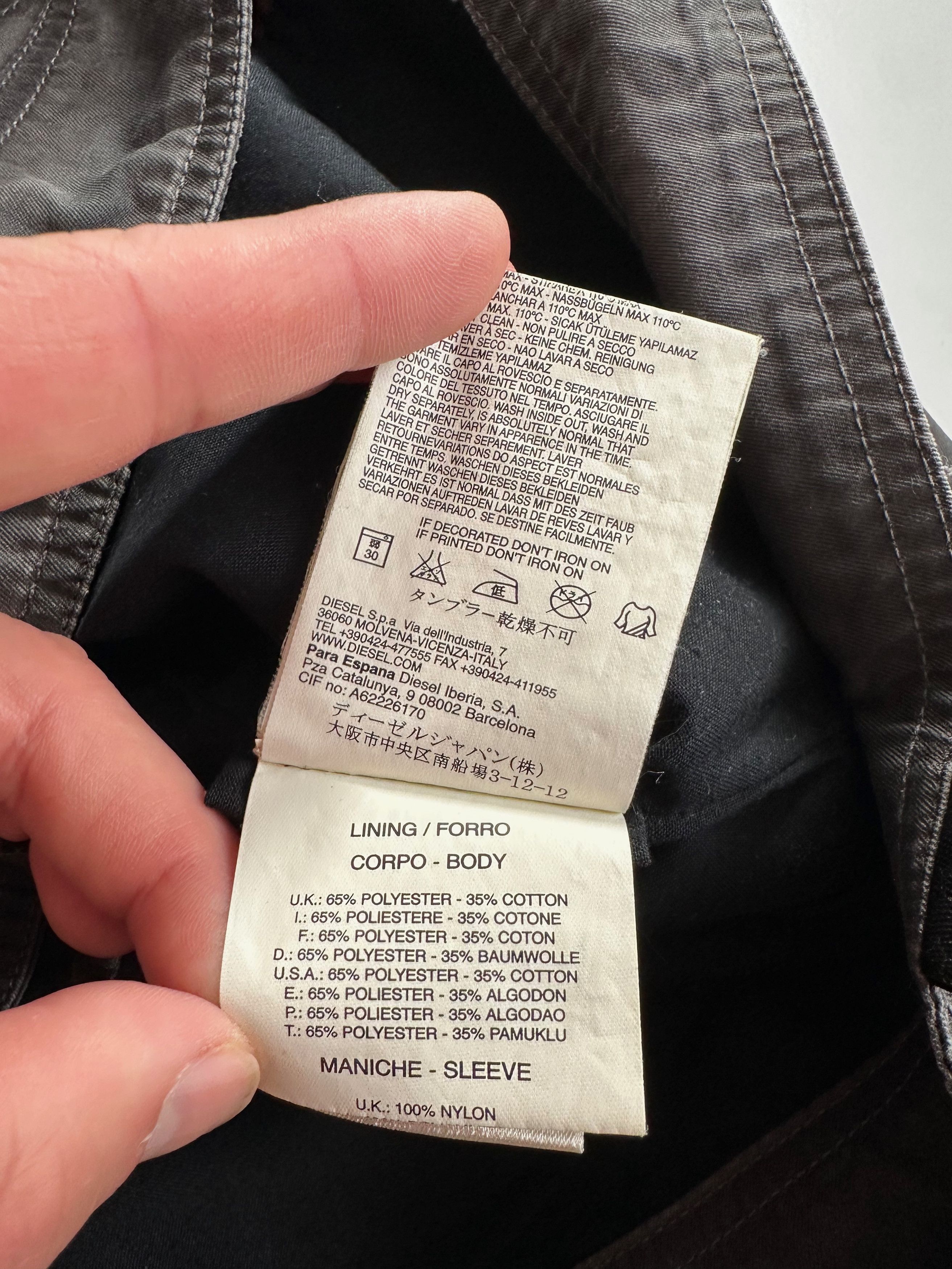 Diesel Diesel Pigment Rider Jacket Biker Garment Dyed S/S 2010 Size US M / EU 48-50 / 2 - 9 Thumbnail