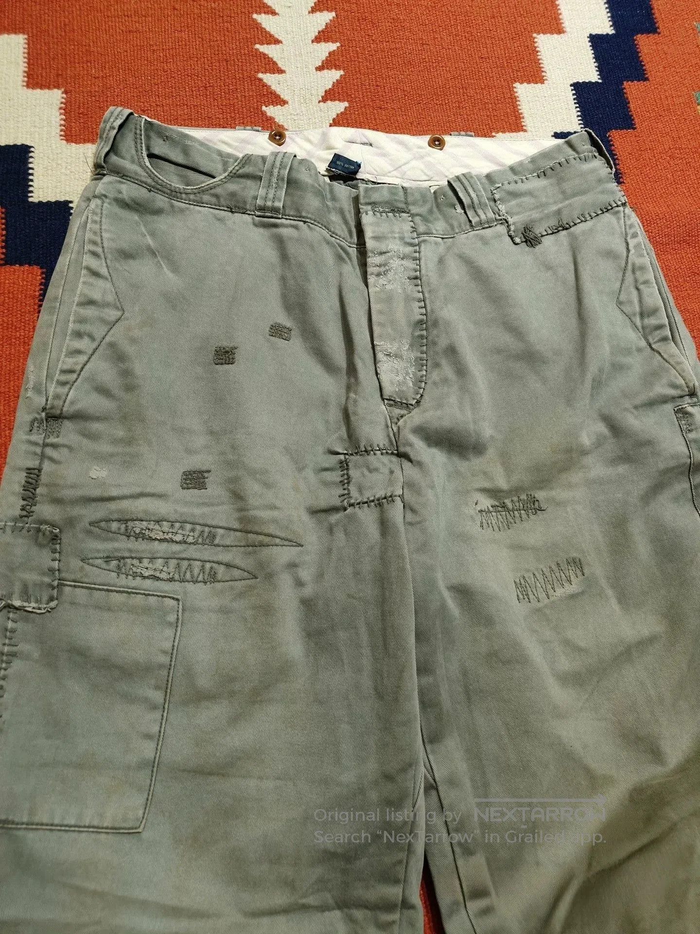 RRL Ralph Lauren Vintage RRL Distressed Patch Pants. Size US 32 / EU 48 - 4 Thumbnail