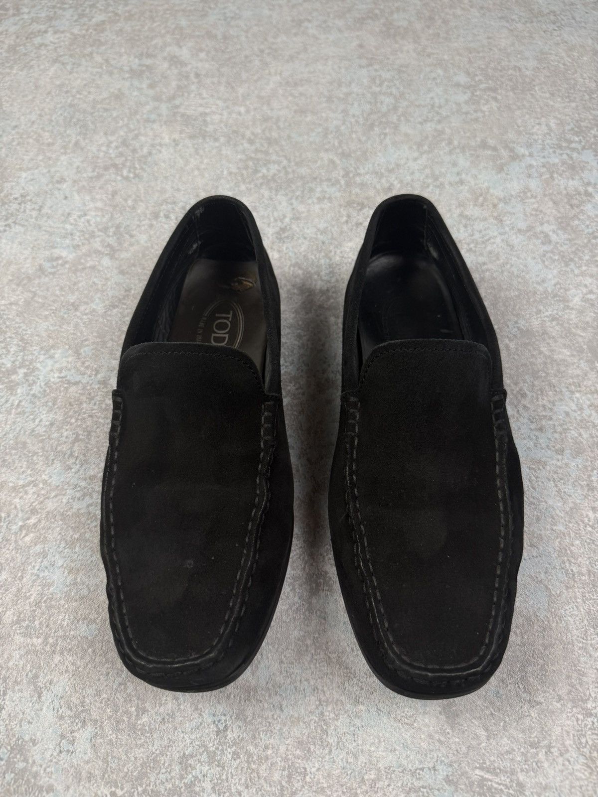 Designer × Tod's Tod's Men's Black Slip On Suede Moccasins Loafers Size 8 Size US 8 / EU 41 - 3 Thumbnail