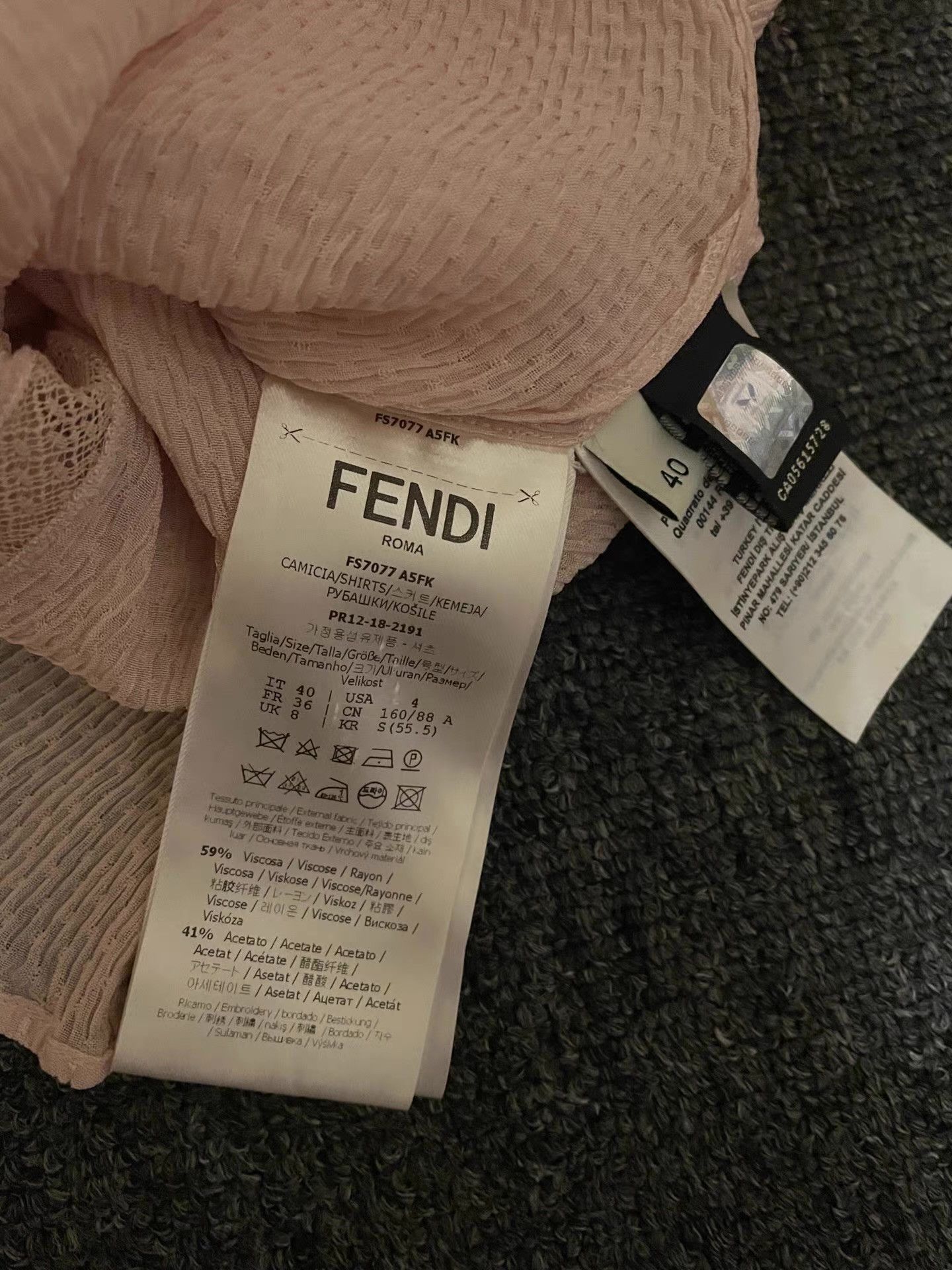 Fendi Fendi Women's Chiffon Blouse Size M / US 6-8 / IT 42-44 - 6 Thumbnail