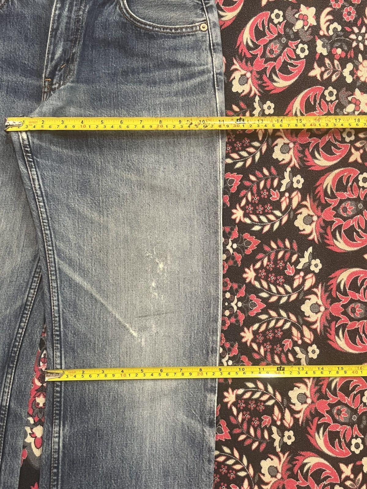 Levi's Y2K Levi’s 506 Blue Faded Washed Frayed Leg Straight Jeans Size US 29 - 17 Thumbnail