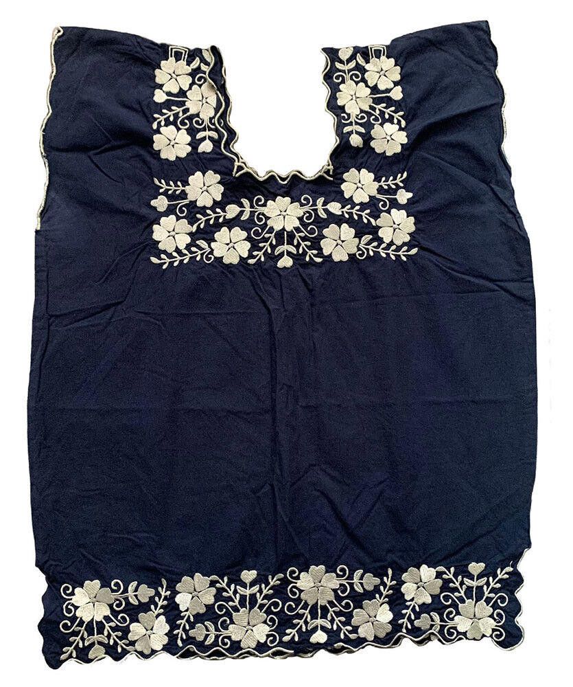 Designer Pre Owned Marine Blue Hand Made Blouse L Size L / US 10 / IT 46 - 2 Thumbnail