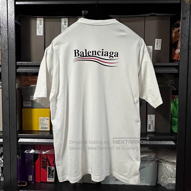 Balenciaga Balenciaga Short Sleeve T-Shirt with Coca-Cola Wave Print Size US S / EU 44-46 / 1 - 2 Thumbnail