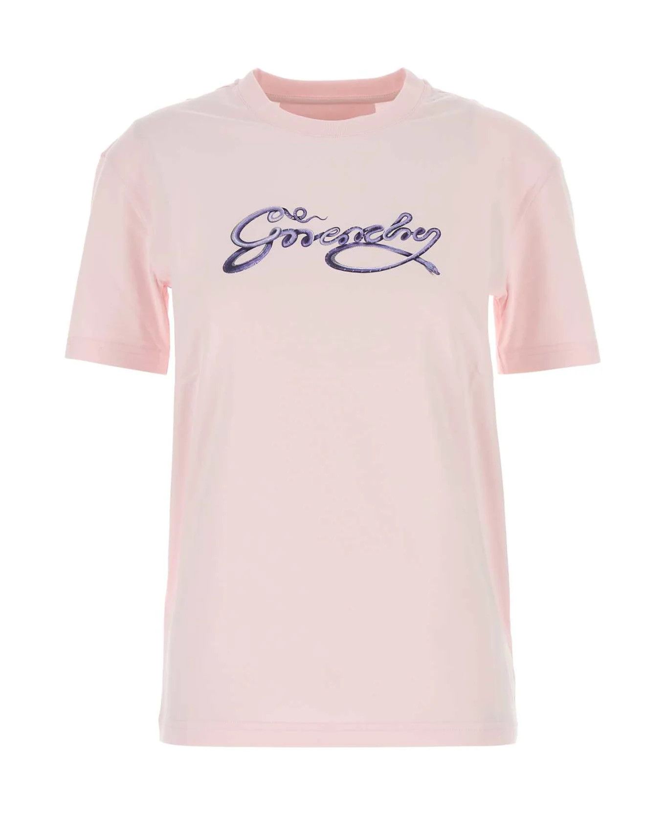 Givenchy o1n1vont0326 T-Shirt With Printed Logo in Pale Pink Size XS / US 0-2 / IT 36-38 - 1 Thumbnail