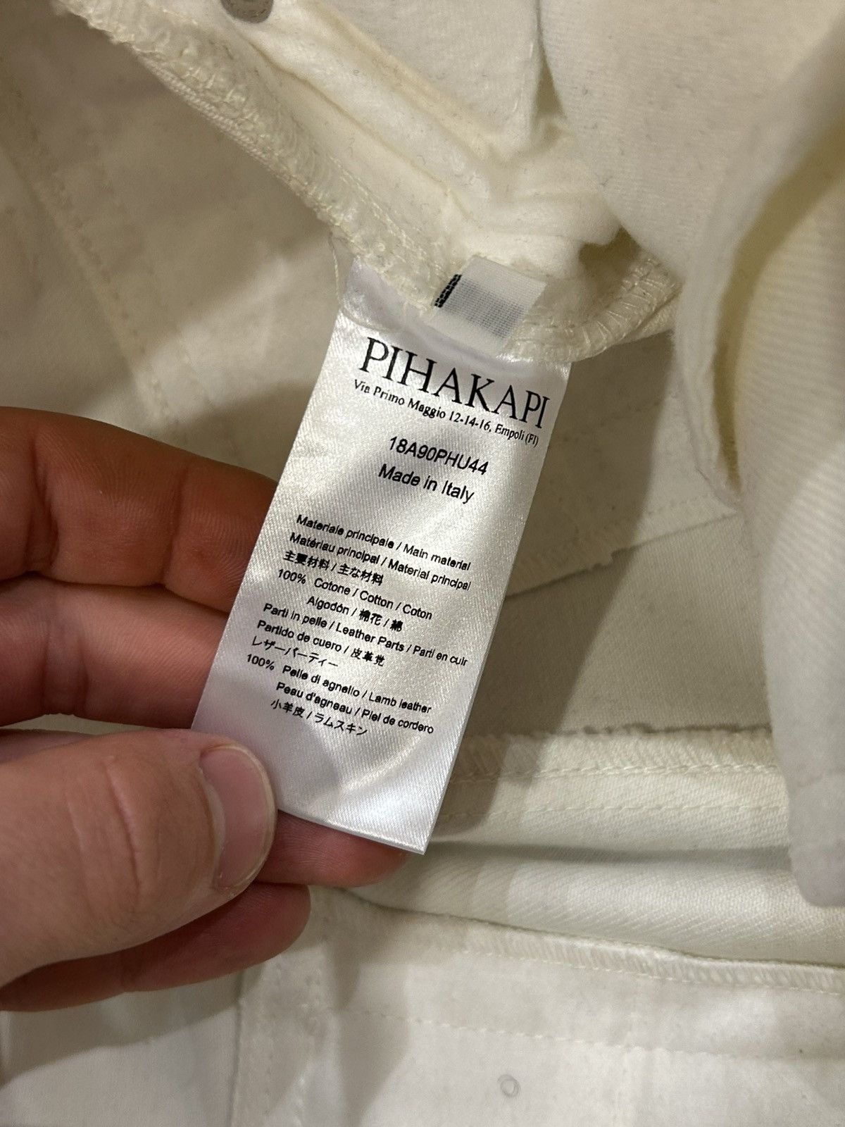 PIHAKAPI Pihkapi White Belt Denim Jeans Size US 28 / EU 44 - 5 Thumbnail