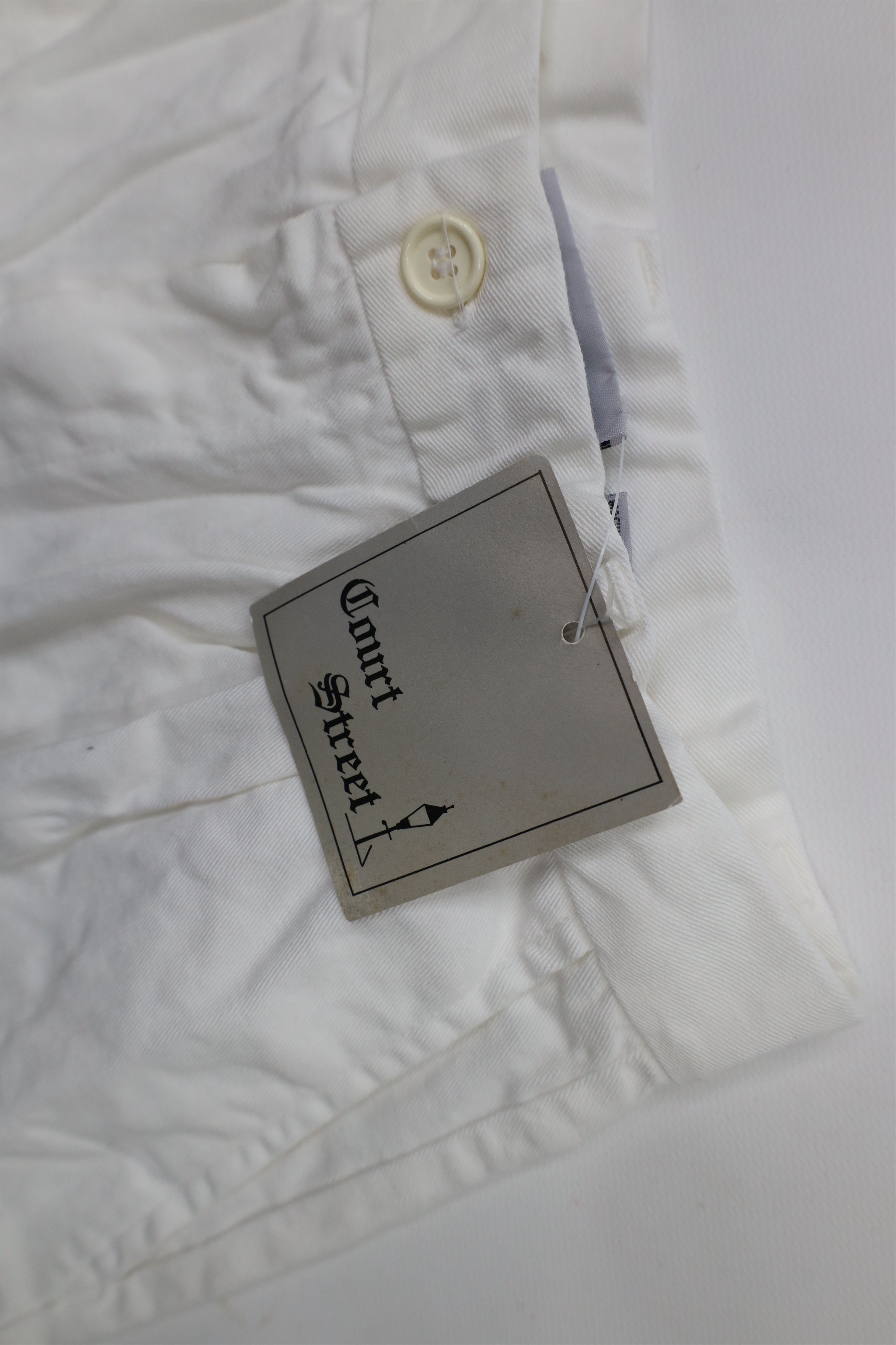 Vintage Deadstock Vintage 90s Streetwear Cuffed Shorts White Cotton Size 36" / US 14 / IT 50 - 6 Thumbnail