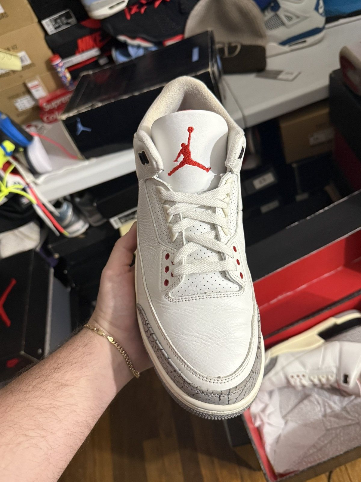 Jordan Brand Jordan retro 3 white cement sz 10.5 Size US 10.5 / EU 43-44 - 2 Thumbnail
