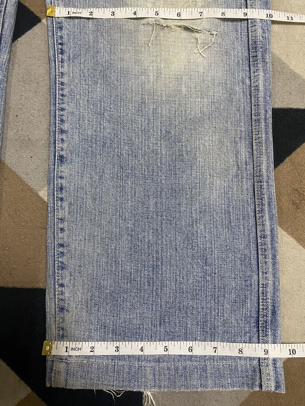 Japanese Brand Distressed Vintage Blue Denim Carpenter Jeans With a Relaxed Size US 38 / EU 54 - 13 Thumbnail