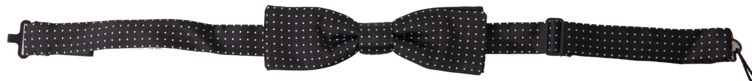 Dolce & Gabbana Elegant Silk Black Bow Men's Tie Size ONE SIZE - 1 Thumbnail