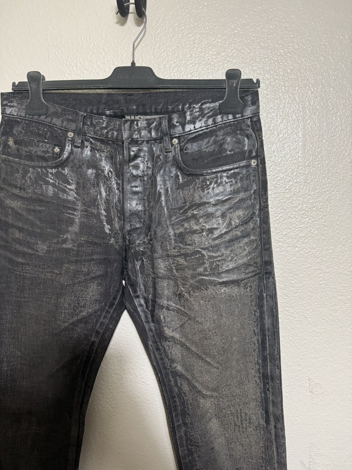 Dior × Hedi Slimane Dior AW08 Luster Clawmark Denim Size US 31 - 2 Thumbnail