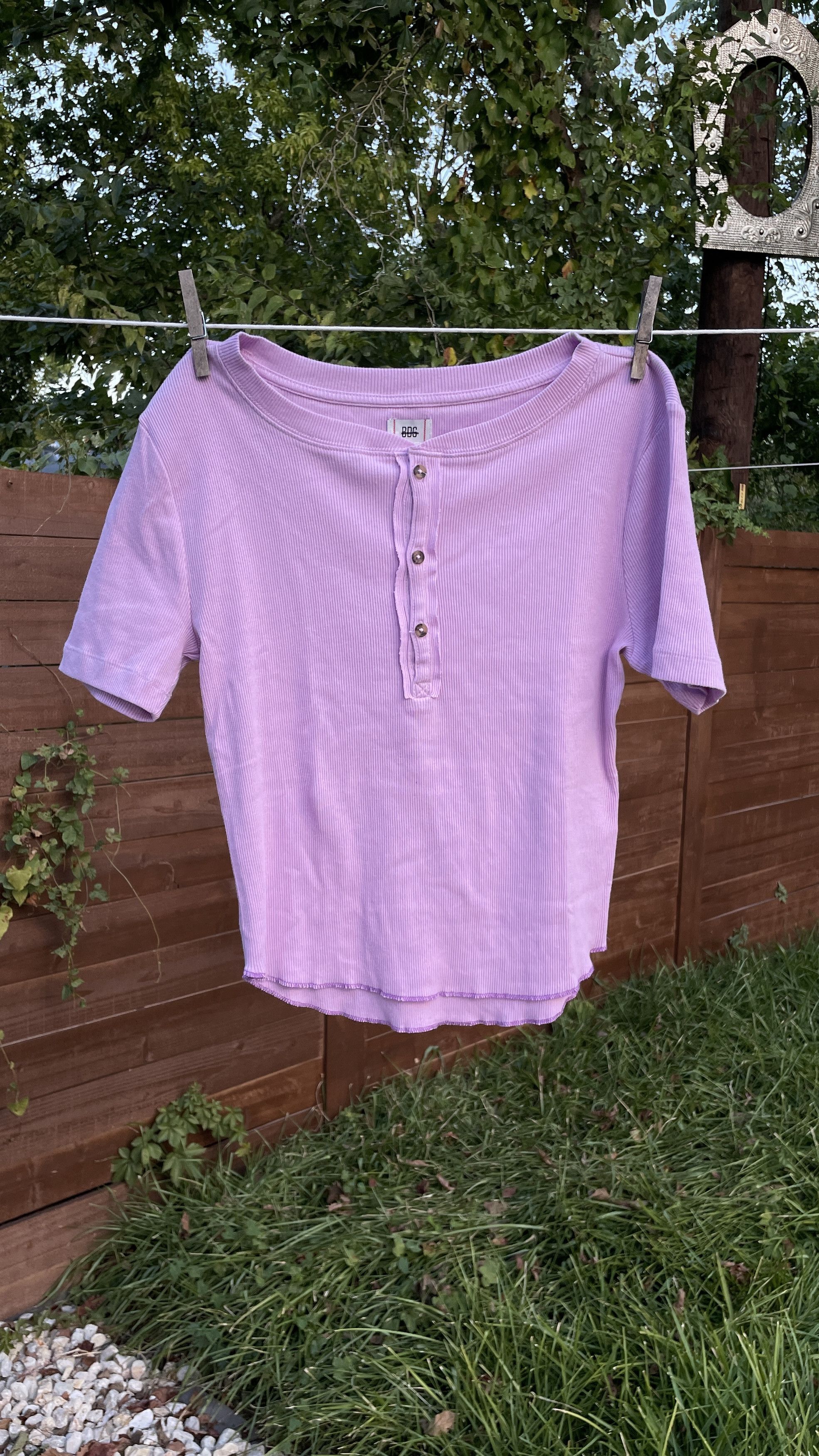 Bdg BDG Pink button up top Size L / US 10 / IT 46 - 6 Thumbnail