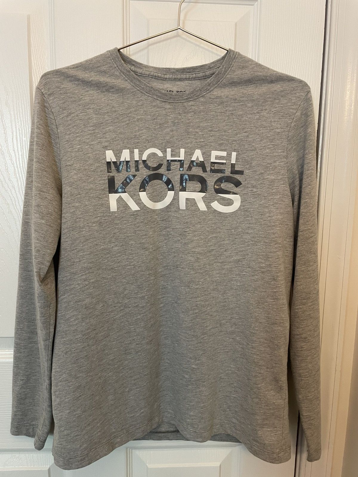 Michael Kors Michael Kors Gray Long-sleeve Shirt Size US S / EU 44-46 / 1 - 1 Thumbnail