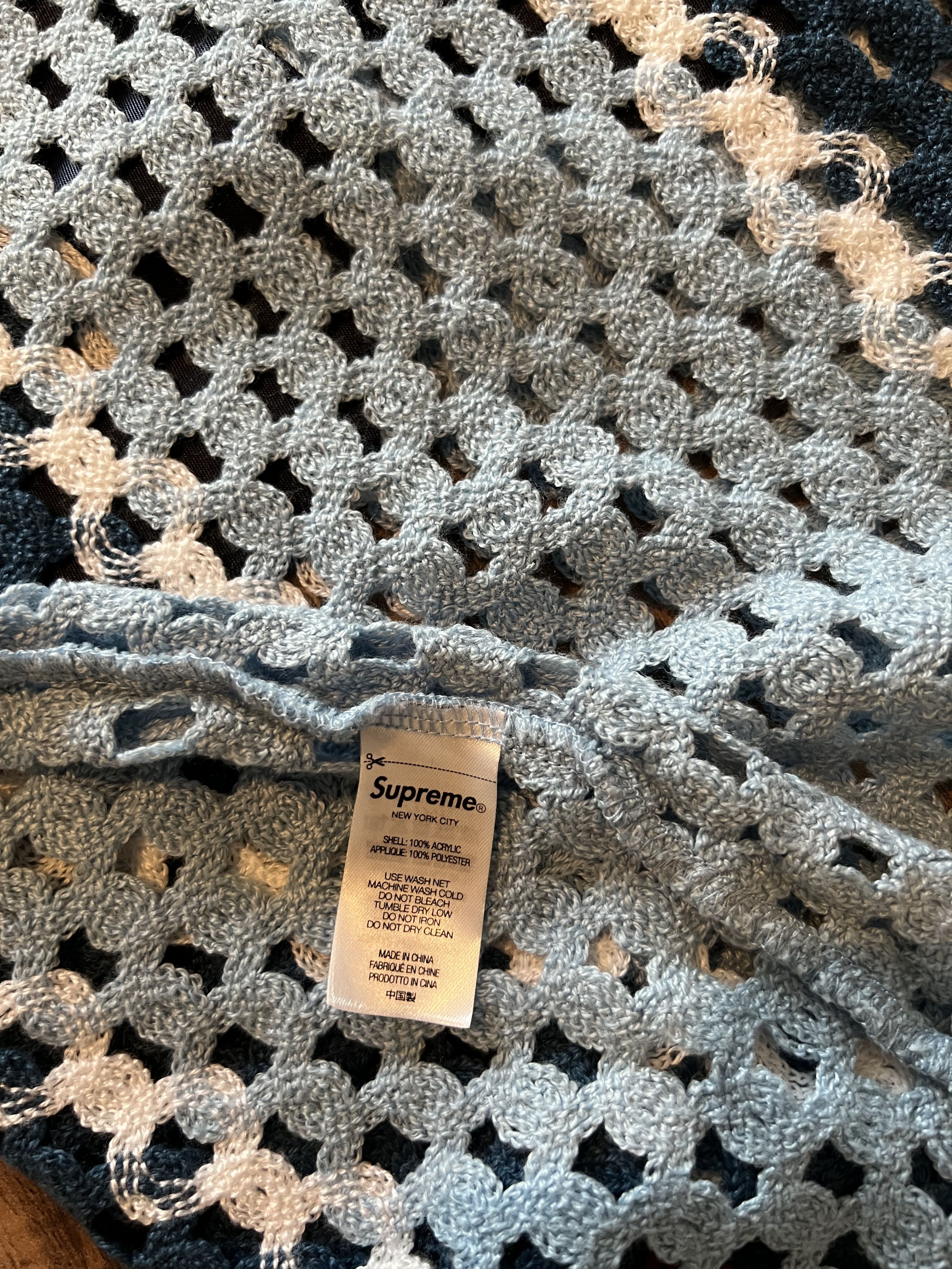 Supreme Supreme Crochet Football Jersey SS23 Size US L / EU 52-54 / 3 - 6 Thumbnail