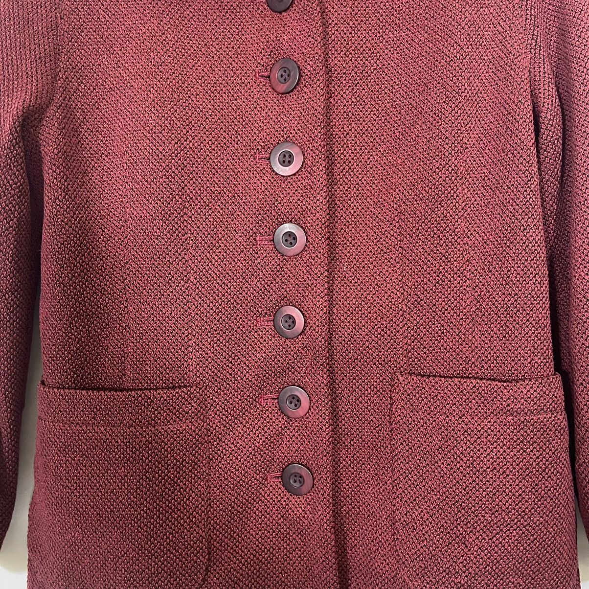 Japanese Brand BELLE PONETTI VINTAGE TEXTURED BUTTON UP JACKET Size XS / US 0-2 / IT 36-38 - 3 Thumbnail