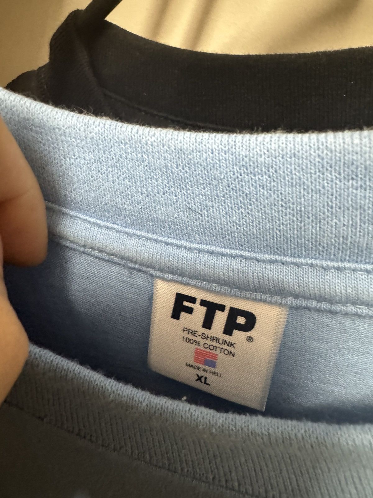 Fuck The Population FTP “Take The Money An’ Run!” XL Blue T shirt Size US XL / EU 56 / 4 - 4 Thumbnail