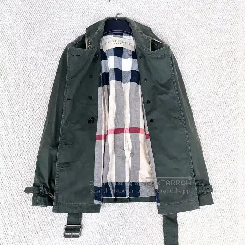 Burberry Burberry Women's Military Green Short Coat. Size S / US 4 / IT 40 - 4 Thumbnail
