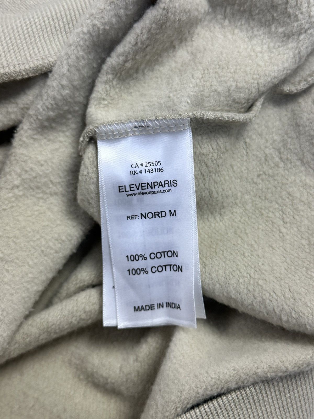 Eleven Paris × Vintage Eleven Paris Beige Printed Cotton Men’s Sweatshirt Size US M / EU 48-50 / 2 - 8 Thumbnail