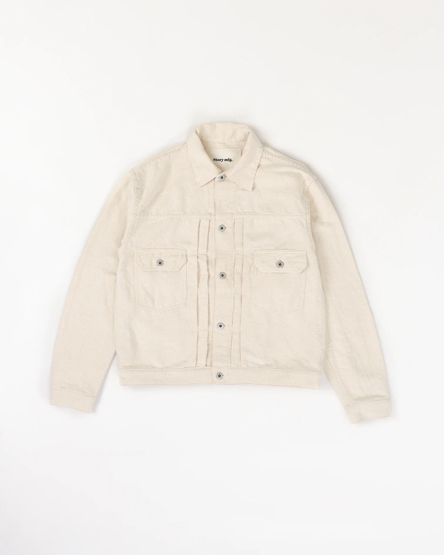 Story Mfg. 💚 Story Mfg Tuesday Jacket Ecru Handloom Medium NEW Size US M / EU 48-50 / 2 - 1 Thumbnail