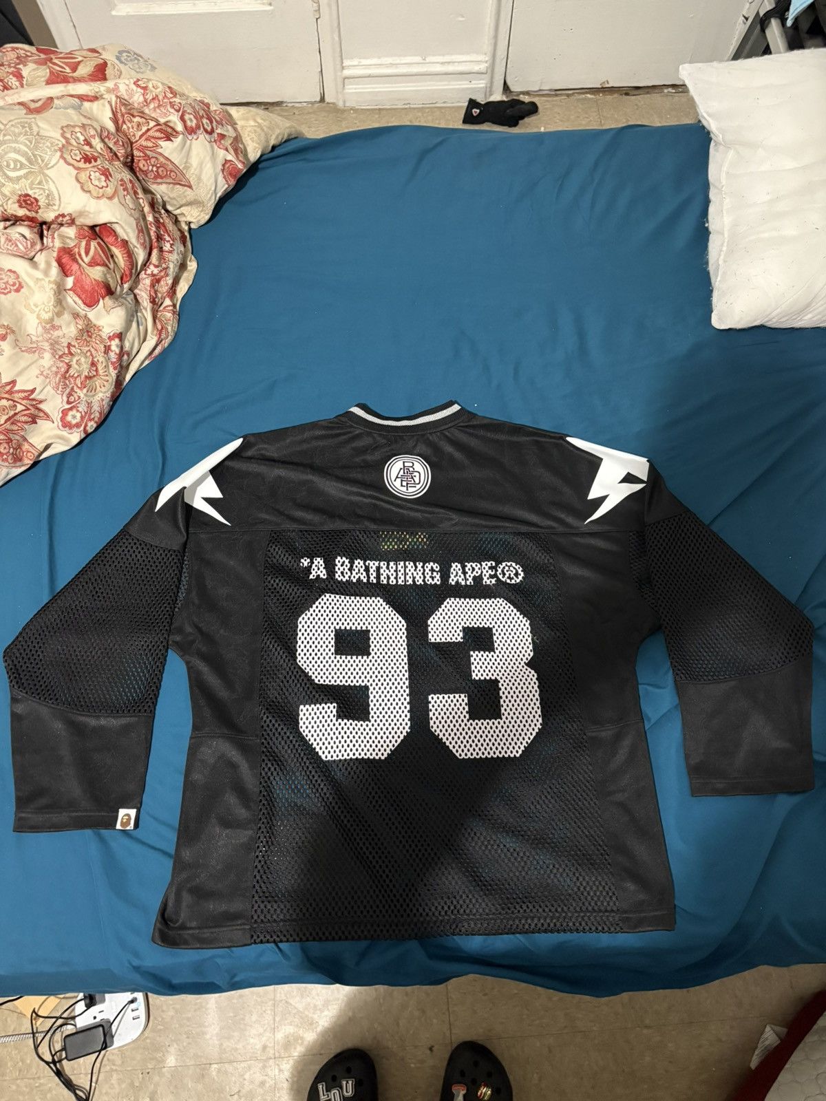 Bape BAPE Line Camo Multilogo Relaxed Fit Football Jersey 'Black' Size US S / EU 44-46 / 1 - 2 Thumbnail