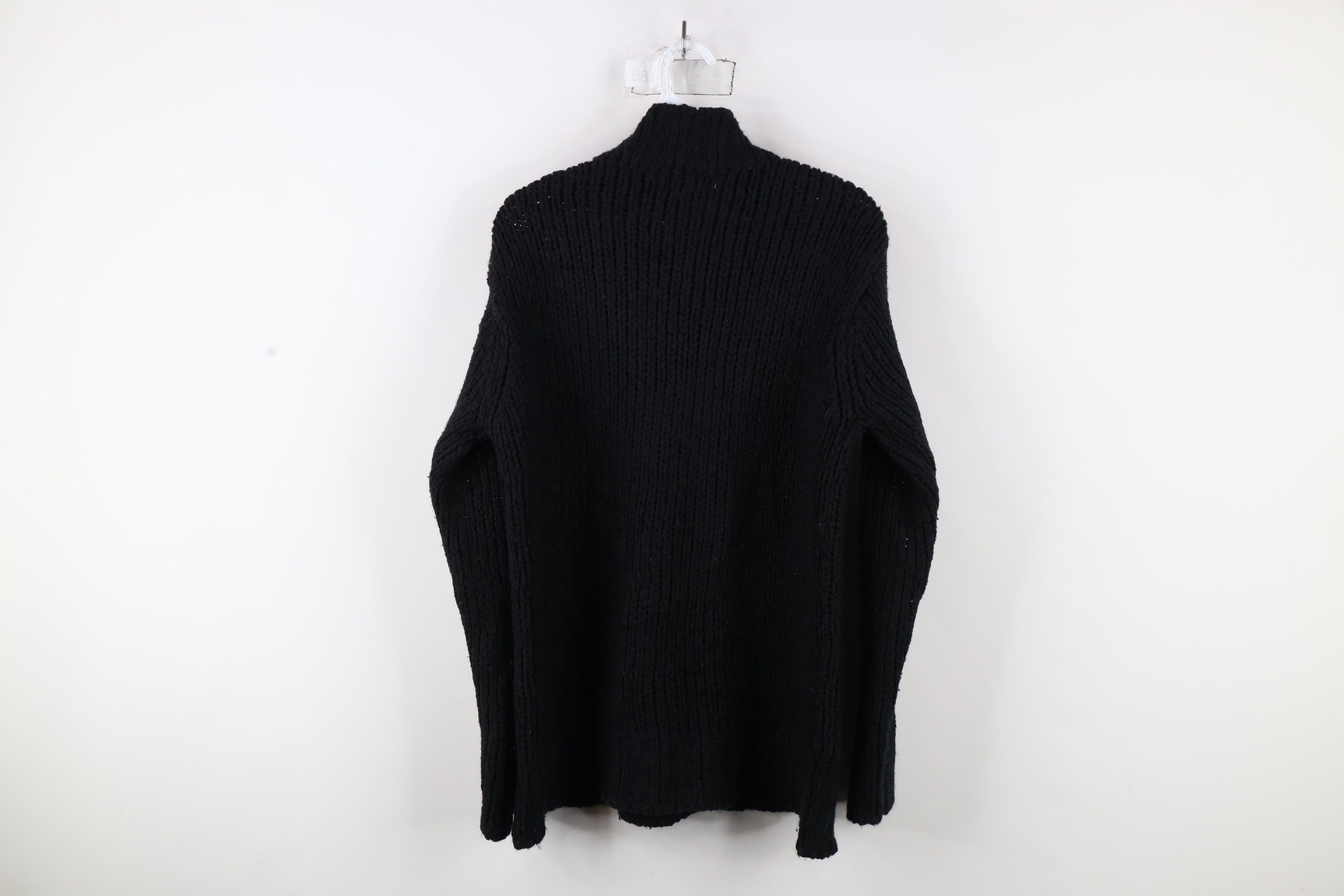 Vintage Vintage 90s Streetwear Chunky Ribbed Knit Mock Neck Sweater Size L / US 10 / IT 46 - 6 Thumbnail