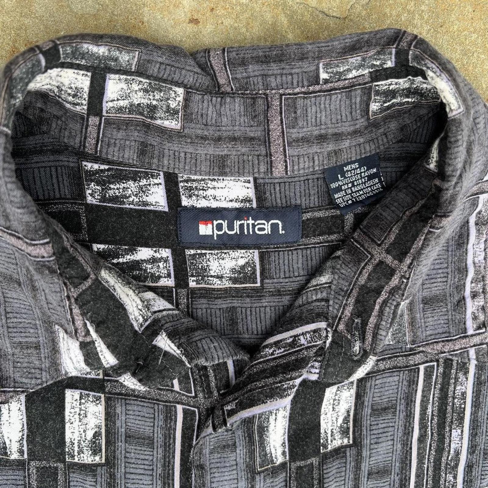 Puritan × Vintage Vintage 90s Pattern Club Shirt Size US L / EU 52-54 / 3 - 3 Thumbnail