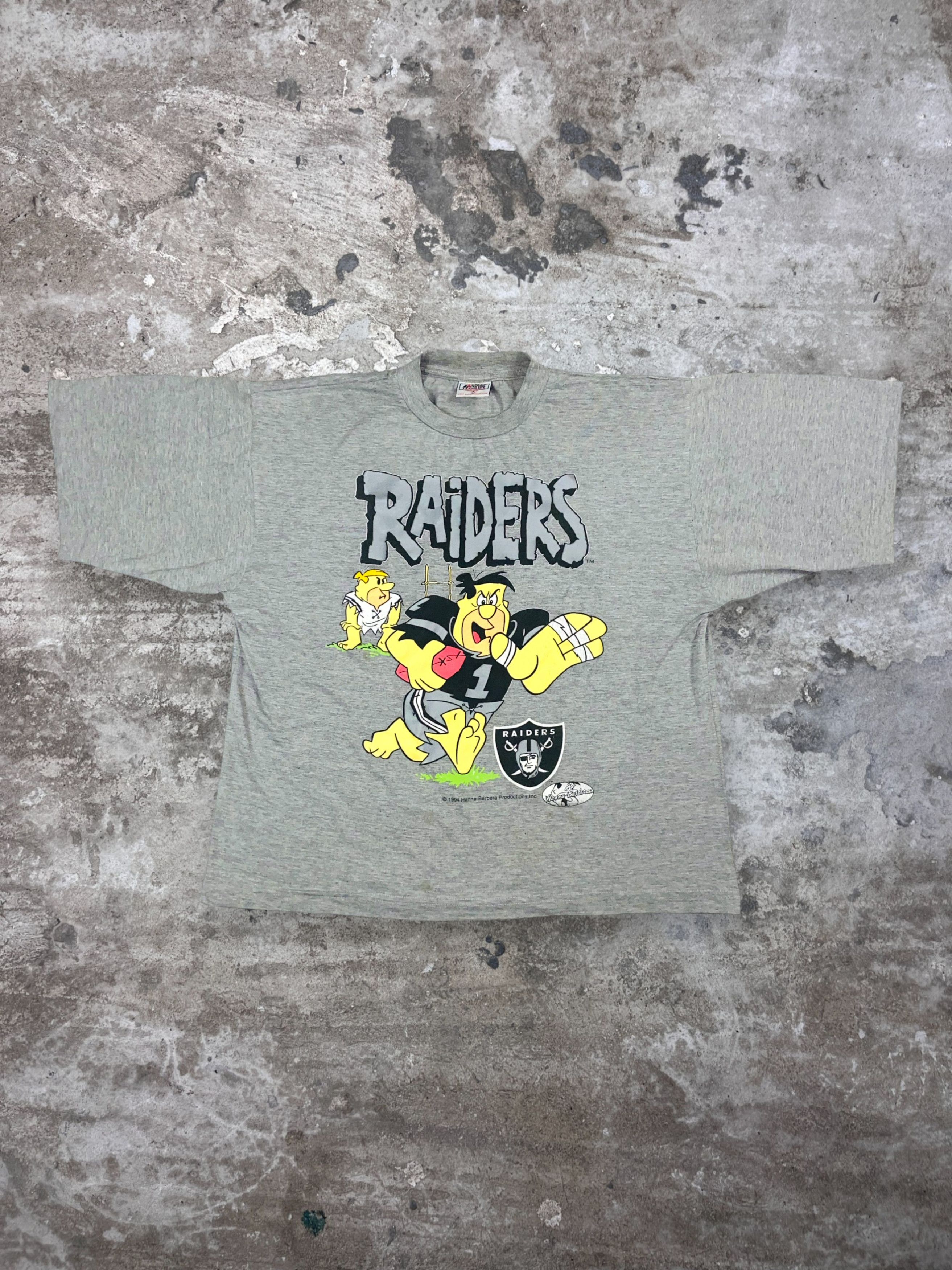 NFL 1994 RAIDERS x FLINTSTONES RARE ARCHIVE BOXY FIT TEE - № 311 Size US L / EU 52-54 / 3 - 1 Thumbnail