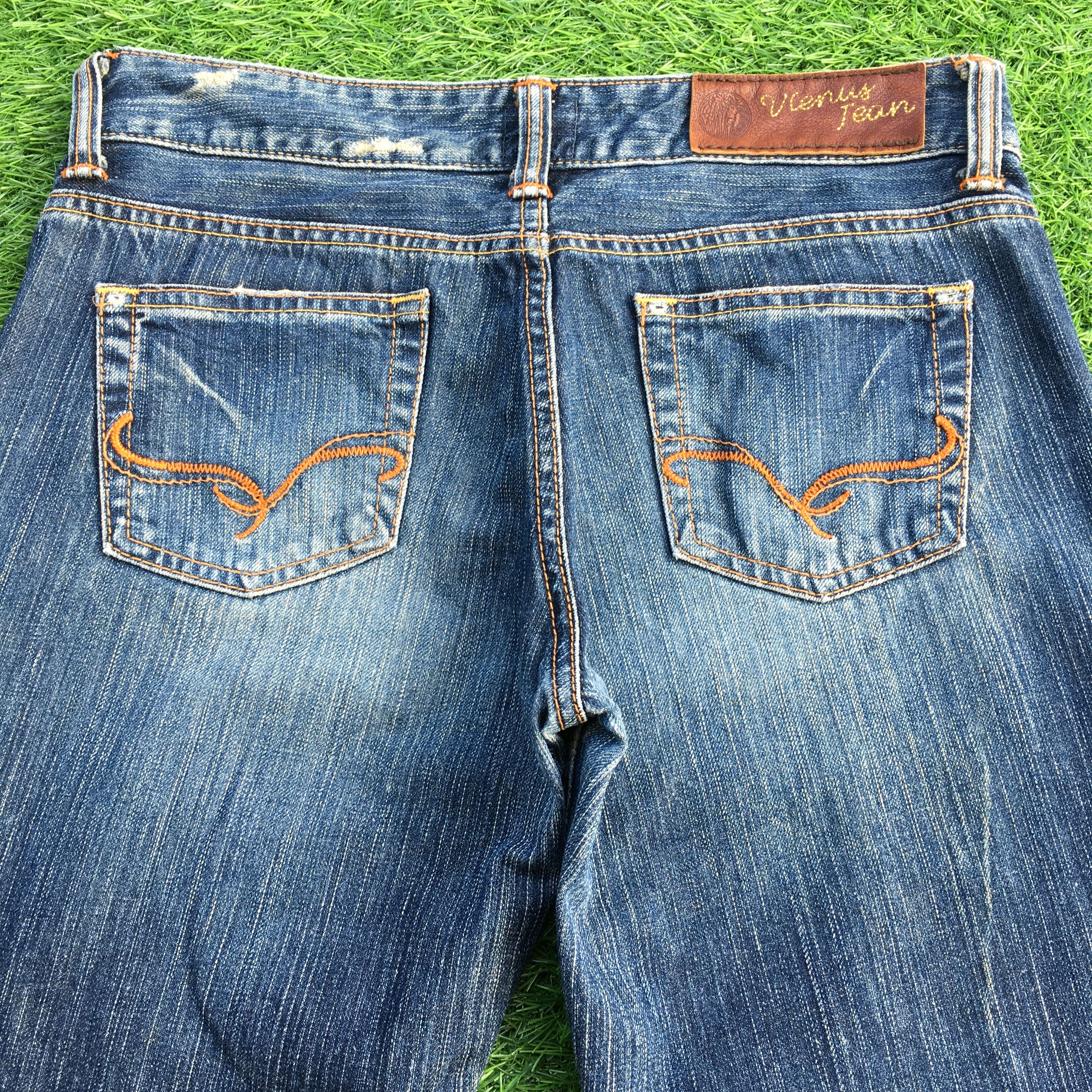 Japanese Brand Low Rise Distressed Flare Bootcut Jeans D-1184 Size US 29 - 4 Thumbnail