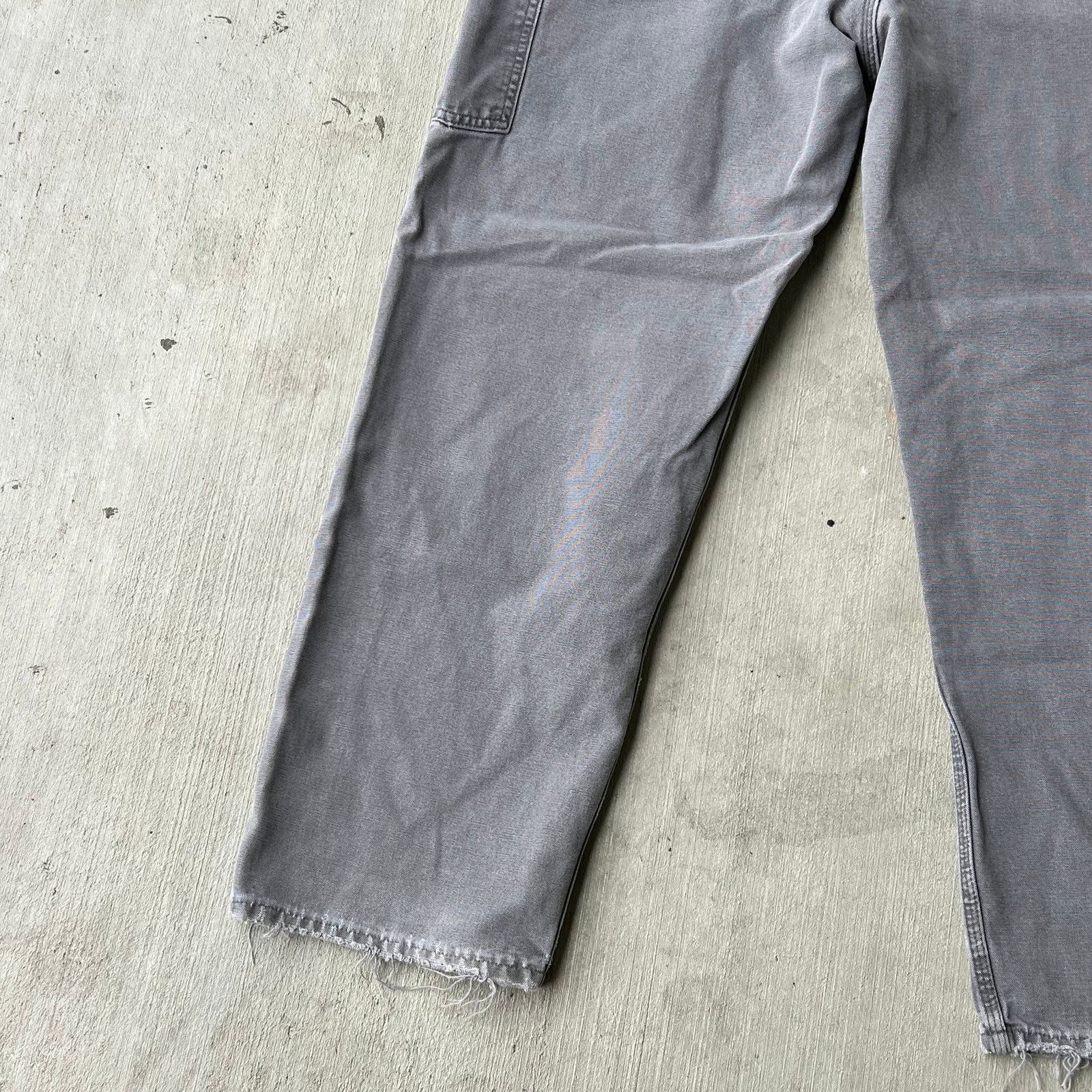 Carhartt × Vintage Carhartt faded gray double knee work wear carpenter pants Size US 35 - 11 Thumbnail