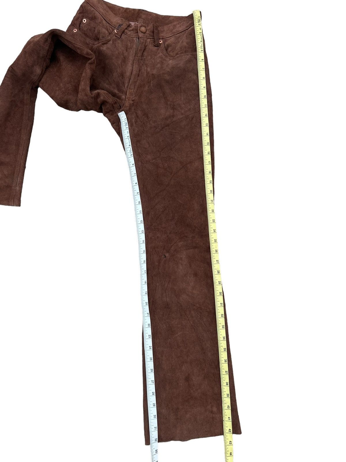 Hysteric Glamour Vintage Hysteric Glamour Kinky Jeans Suede Leather Flare Size US 28 / EU 44 - 6 Thumbnail