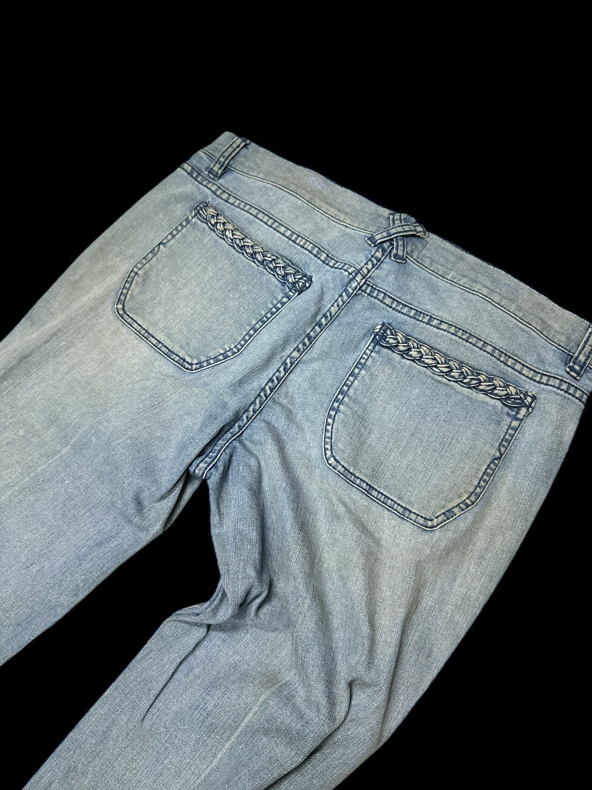 Japanese Brand White Black Noir 💥🎌 Flare Bootcut 90s Style 🎌 Size 36" / US 14 / IT 50 - 3 Thumbnail