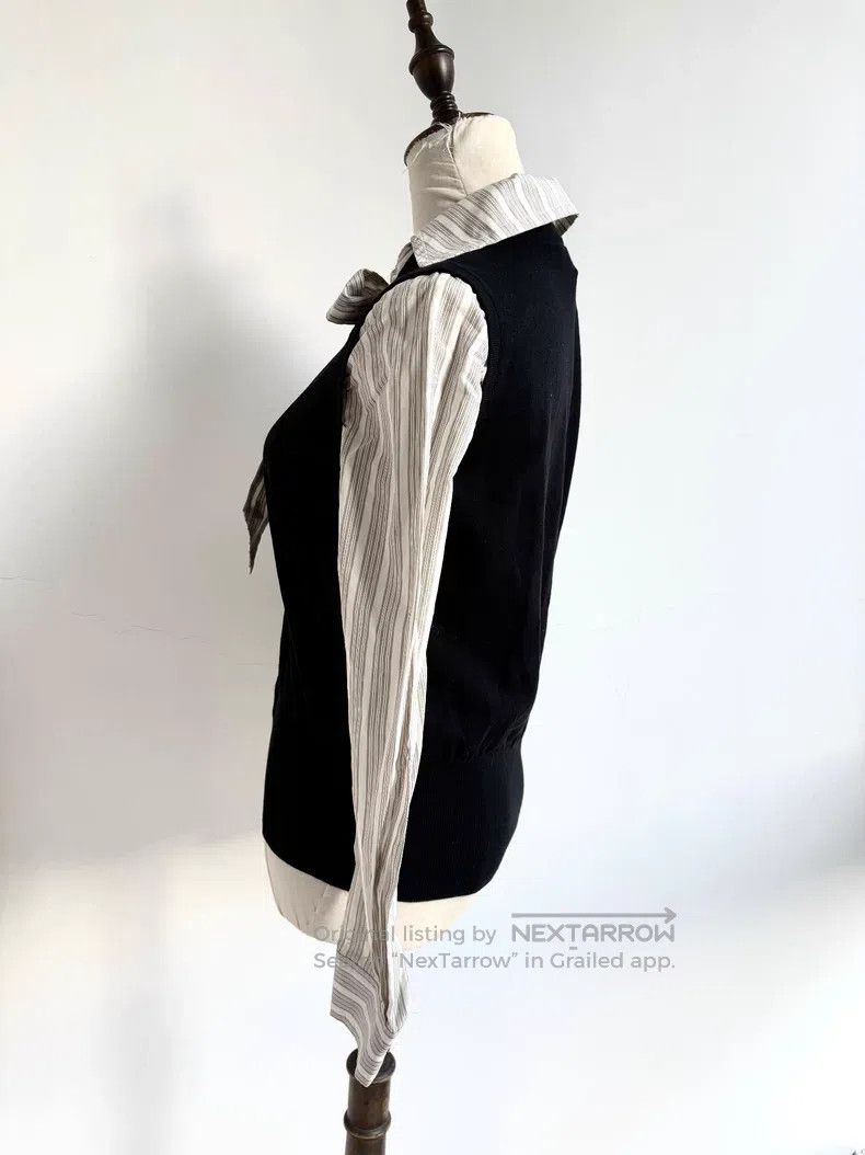 Vivienne Westwood Vivienne Westwood Vintage Black and White Striped Bow Knit Size L / US 10 / IT 46 - 6 Thumbnail