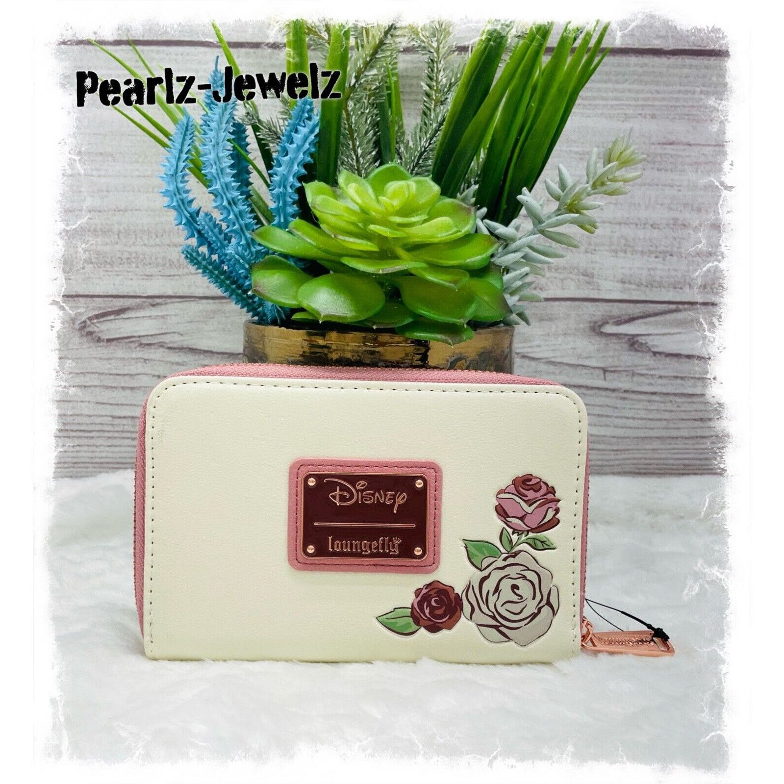 Disney Loungefly Beauty & Beast Princess Belle Floral White Pink Wa Size ONE SIZE - 2 Thumbnail