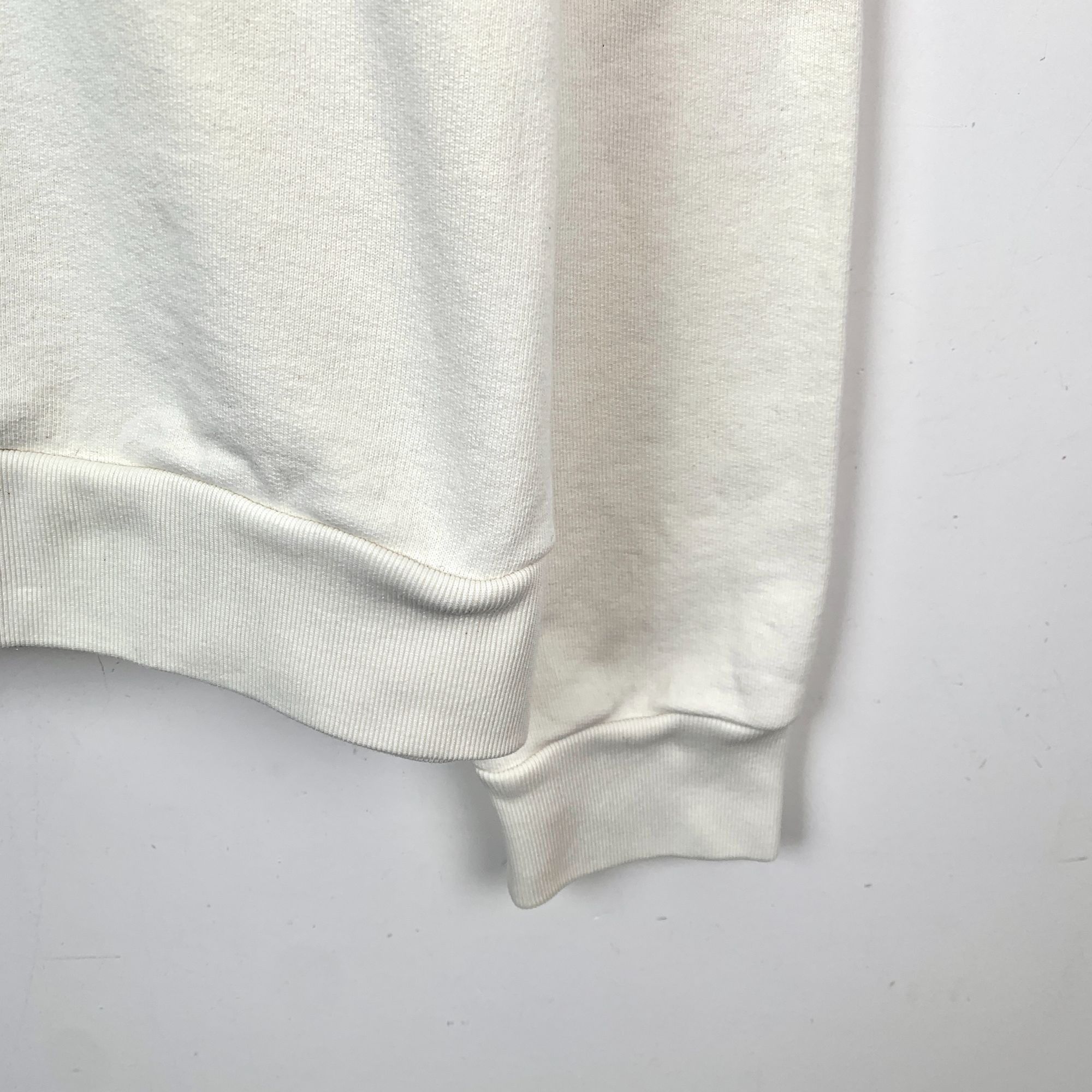 Gucci Gucci Beige "FAKE" Print Cotton Long-Sleeved Sweatshirt Roun Size S / US 4 / IT 40 - 4 Thumbnail