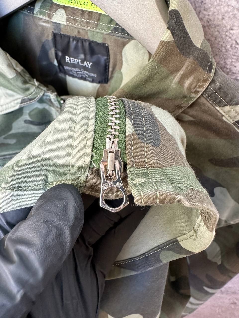 Replay Replay Camouflage Overshirt Full Zip Jacket Shirt US Army Size US L / EU 52-54 / 3 - 15 Thumbnail