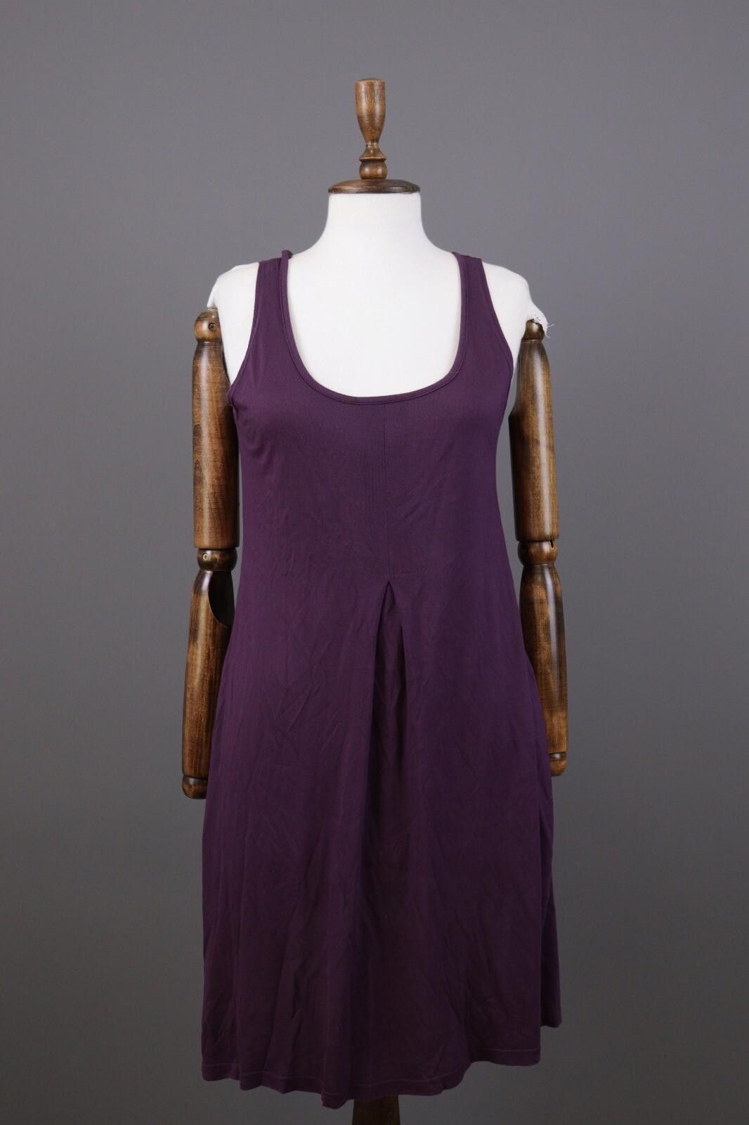 Designer Gudrun Sjoden Purple Modal Midi A-Line Dress Size S Size S / US 4 / IT 40 - 1 Thumbnail
