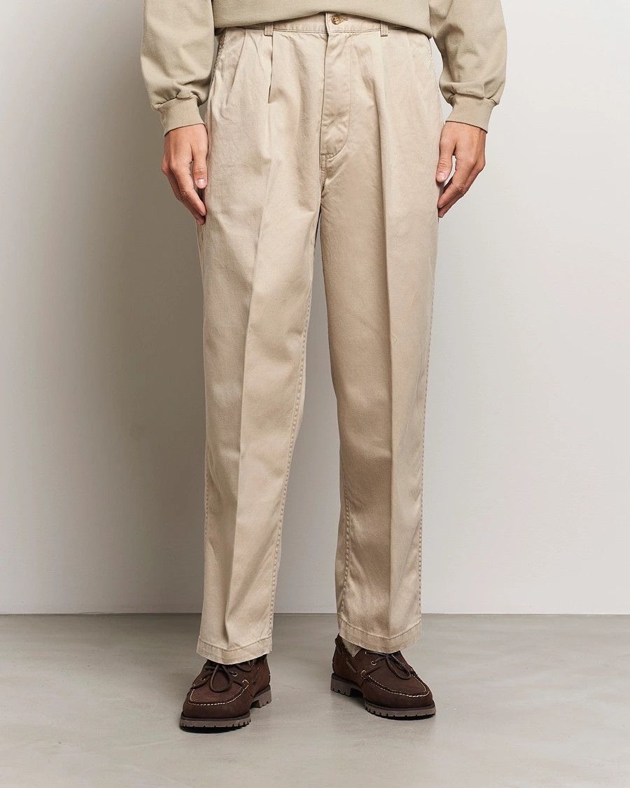 Orslow 💚 Orslow Two Tuck Wide Trousers Khaki Size 2 NEW Size US 32 / EU 48 - 1 Thumbnail