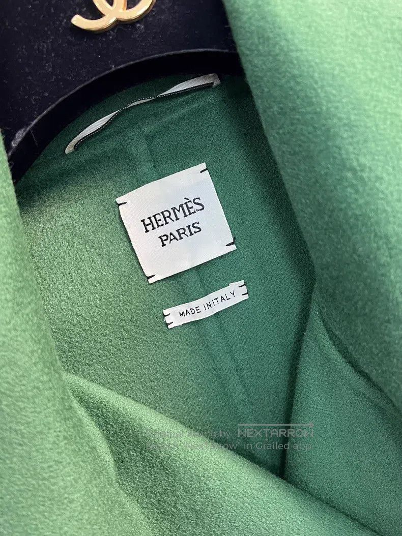 Hermes Hermes Cashmere mid-length coat Size XXS / US 00 / IT 34 - 2 Thumbnail