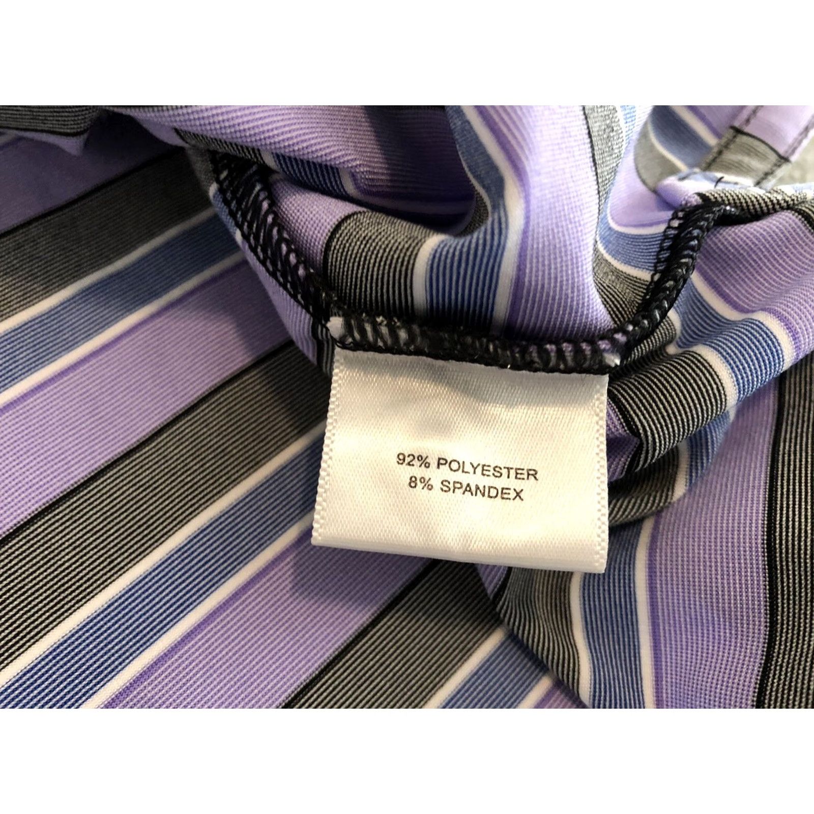 Peter Millar Peter Millar Summer Comfort Polo Shirt Striped Purple Mens Large Size US L / EU 52-54 / 3 - 4 Thumbnail