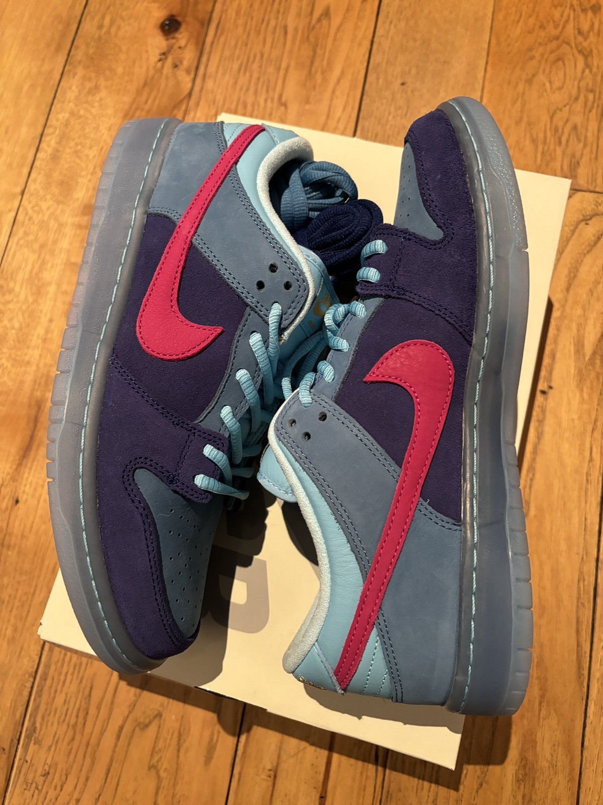 Nike × Run The Jewels Run the Jewels Dunk Low SB Deep Royal Active Pink Size US 9.5 / EU 42-43 - 3 Thumbnail