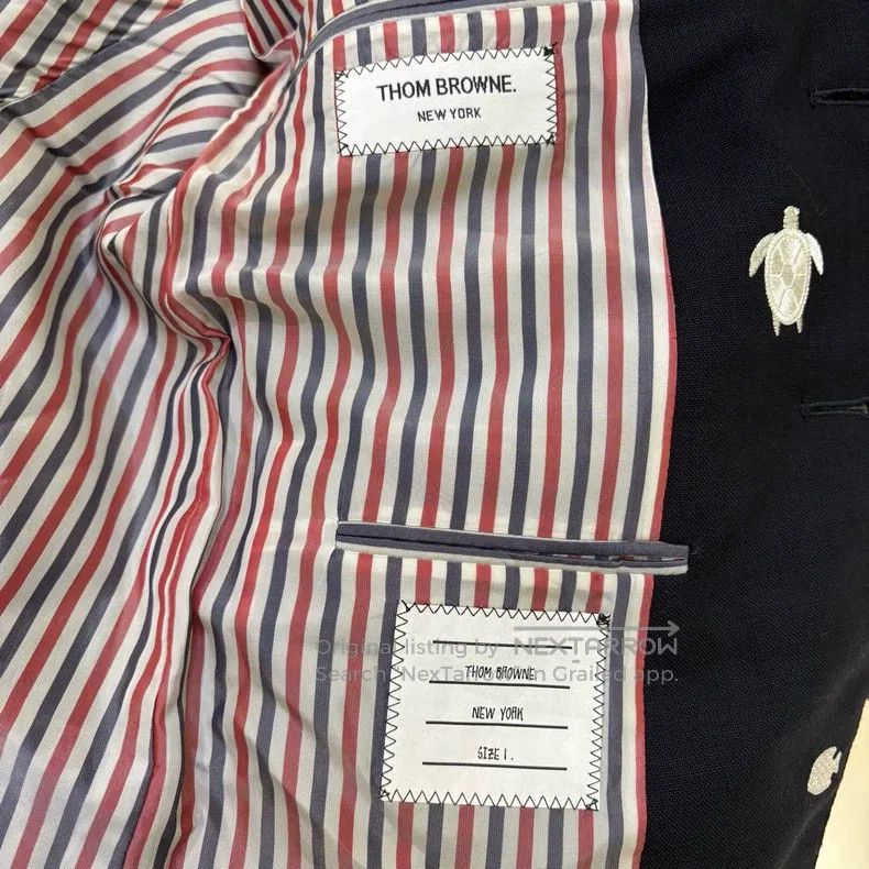 Thom Browne Thom Browne Ocean Series Embroidered Jacket - Dark Blue Size US S / EU 44-46 / 1 - 7 Thumbnail