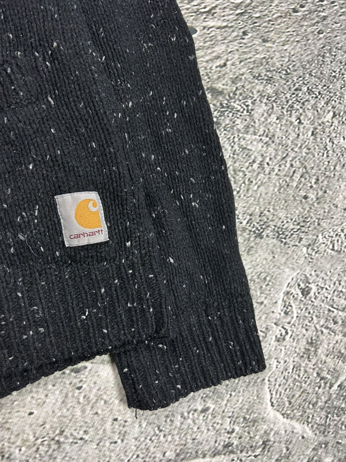 Carhartt Carhartt anglistic v-neck cardigan lambswool knit sweater Size US M / EU 48-50 / 2 - 2 Thumbnail