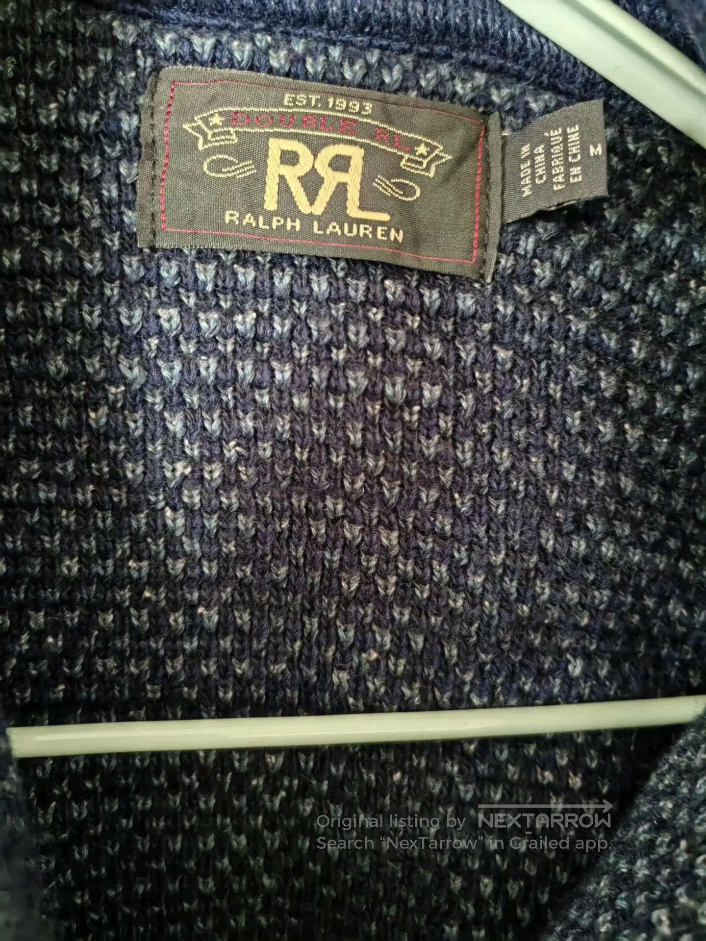 RRL Ralph Lauren RRL Indigo Workshirt Sweater. Size US M / EU 48-50 / 2 - 6 Thumbnail