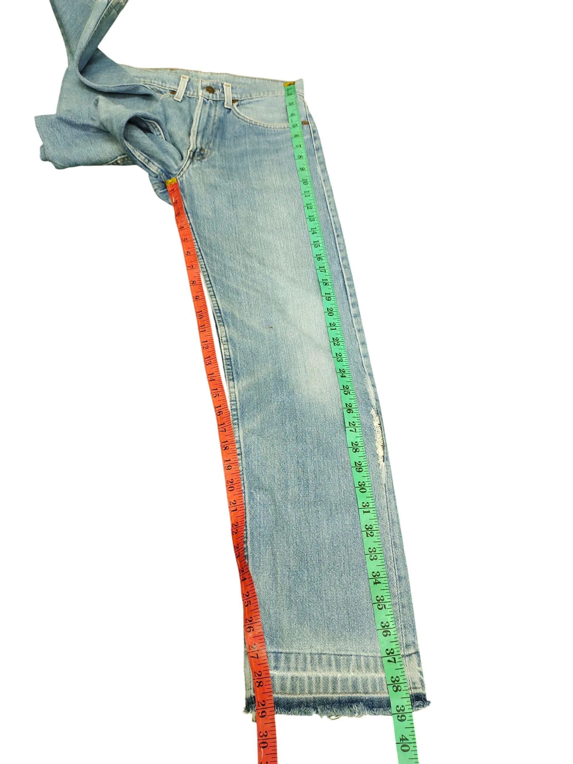 Levi's Vintage Clothing Vintage 80s Levis 505 Distress Faded Denim Jeans Size US 28 / EU 44 - 7 Thumbnail