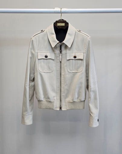 Tom Ford o1sm1stk0725 Summer Code Battle Jacket in Sand Size US L / EU 52-54 / 3 - 1 Thumbnail