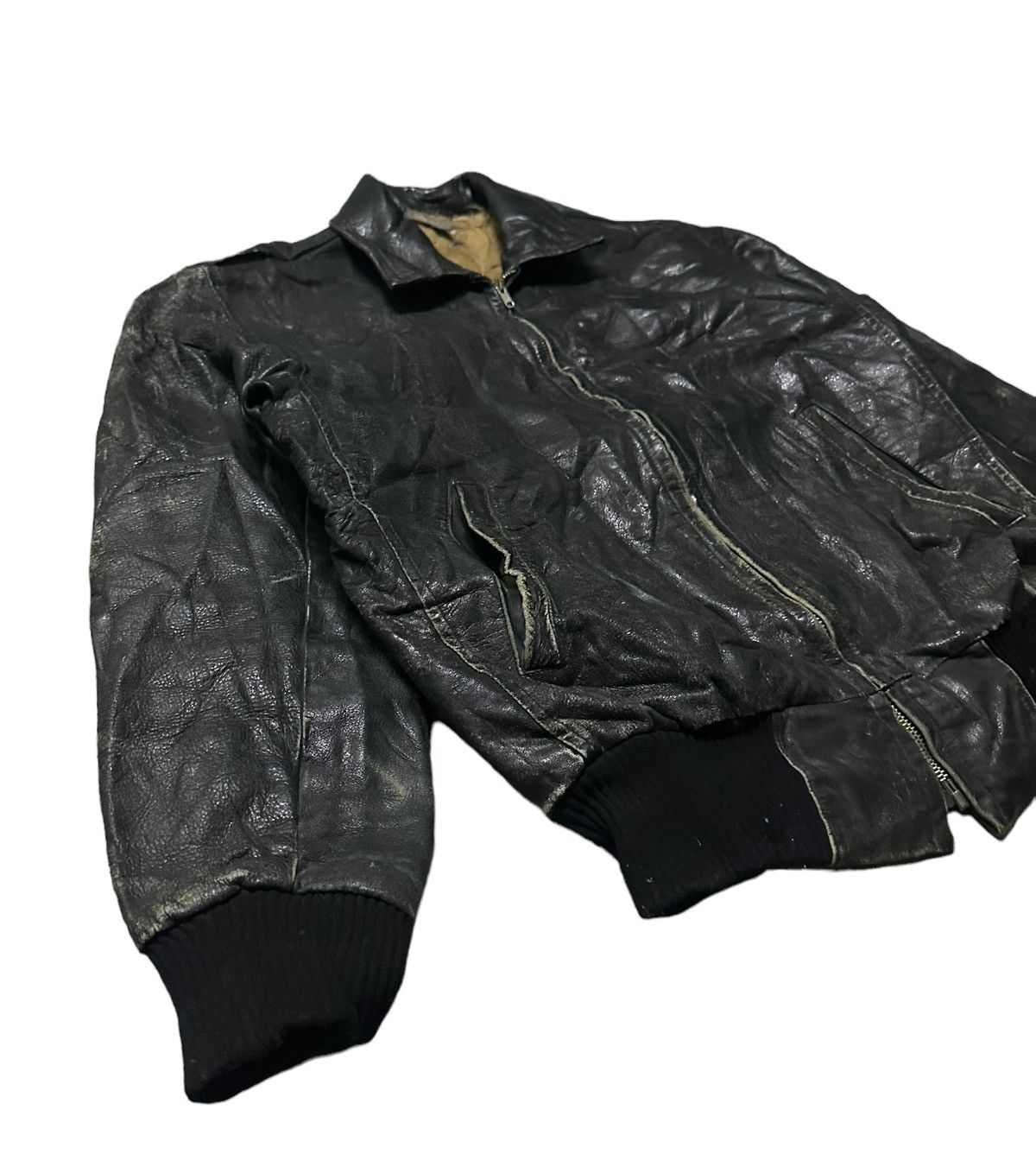 Vintage Gold flag leather jacket Size US S / EU 44-46 / 1 - 5 Thumbnail