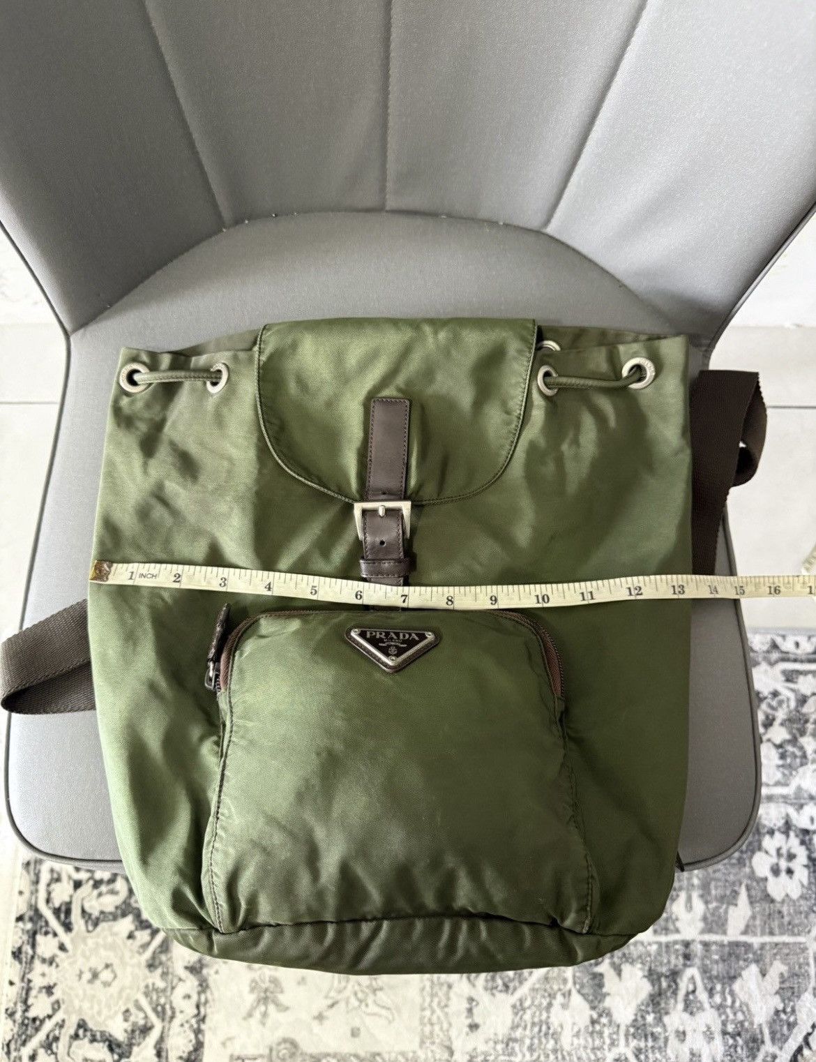 Prada Prada green backpack Size ONE SIZE - 14 Thumbnail