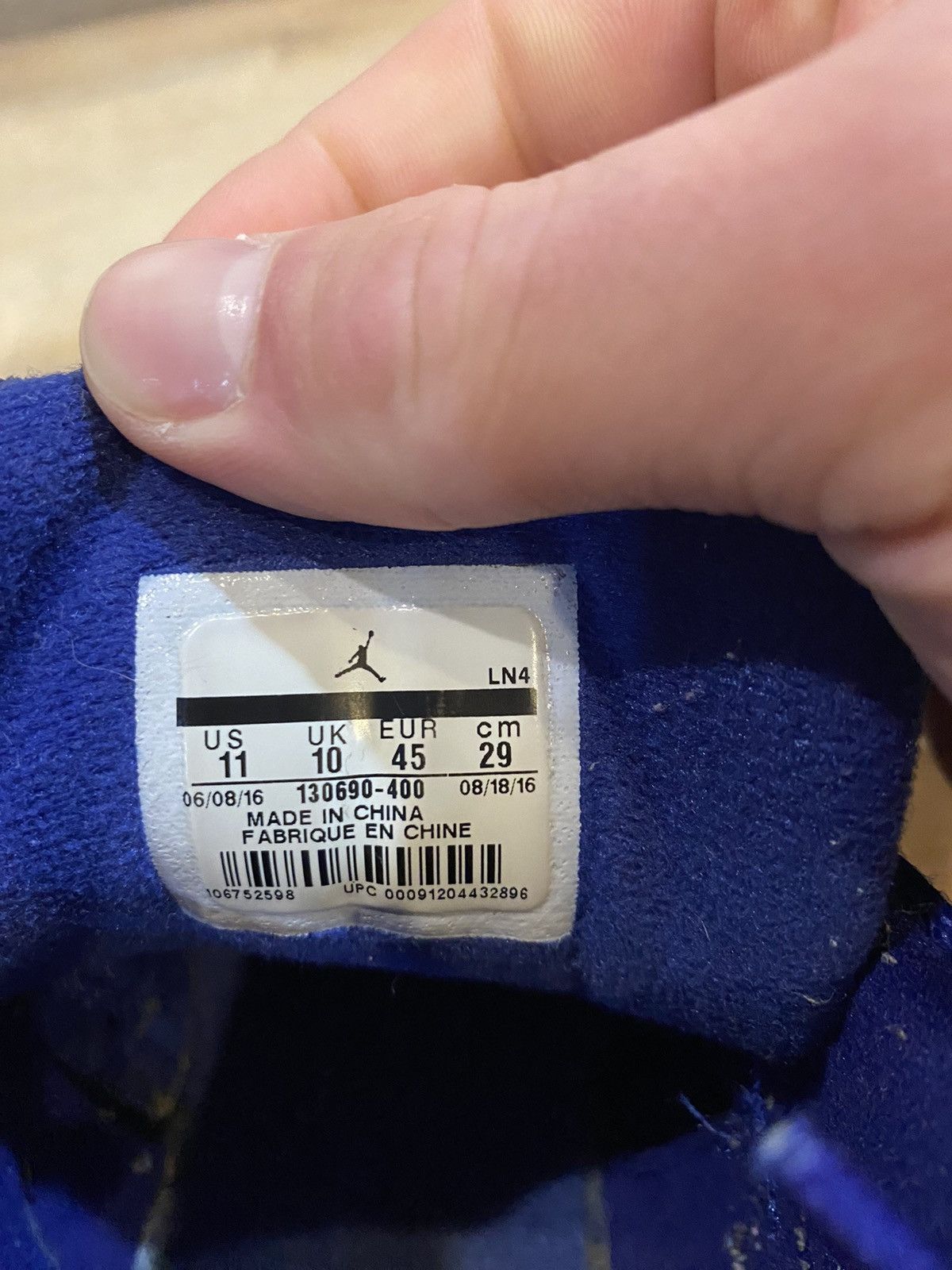 Jordan Brand Jordan 12 Deep Royal Blue Size US 11 / EU 44 - 6 Thumbnail